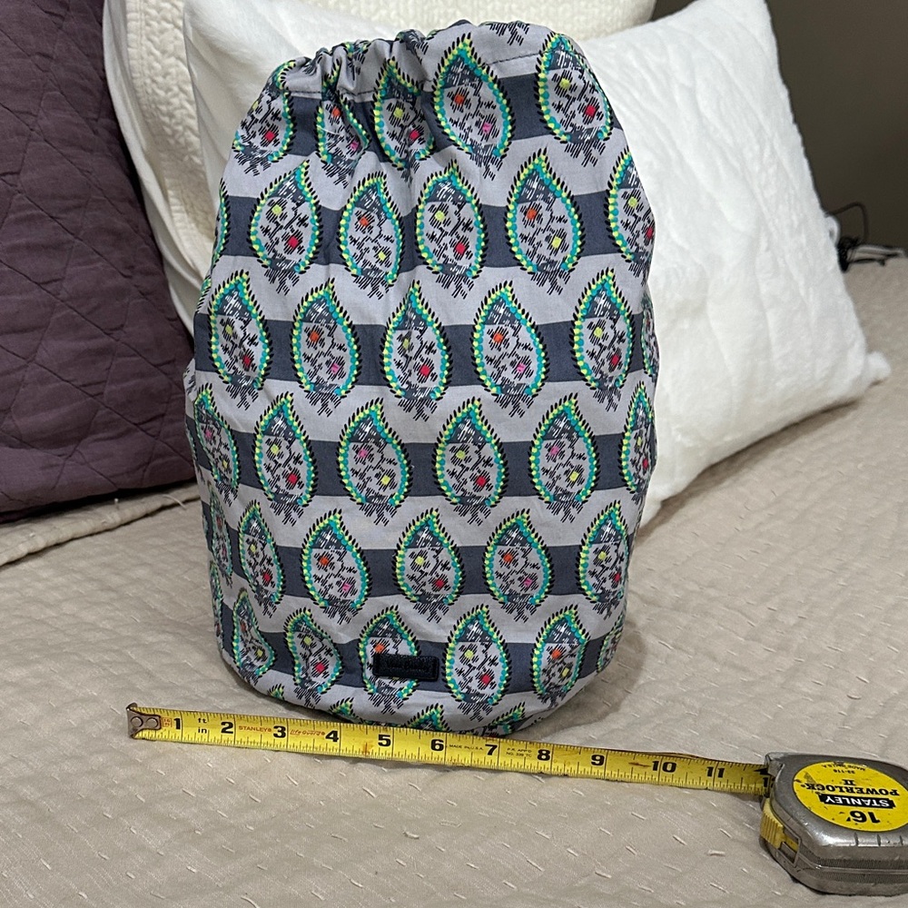 Vera Bradley large Ditty Bag with Leaf Pattern
